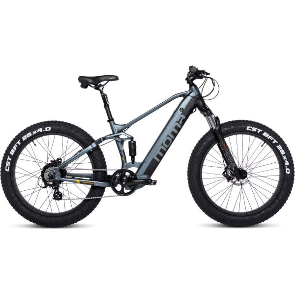 Bicicleta eléctrica fatbike Moma Bikes 26 PRO 624 Wh MTB suspensión total