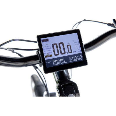 Bici eléctrica de paseo Moma Bikes E-CITY 28 PRO color negro para ciudad en España.