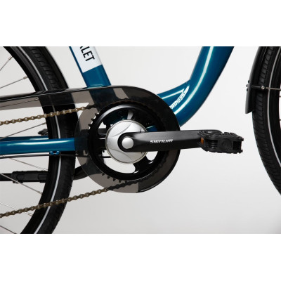 Parrilla trasera robusta de la bicicleta eléctrica Bicyklet Claude para transporte urbano.